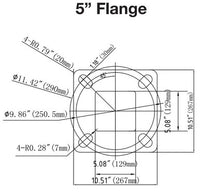 30 Foot Square Pole For Surface Mount - Steel With Bronze Finish - 5 Inch Diameter With 2.5 Inch Tenon Adapter