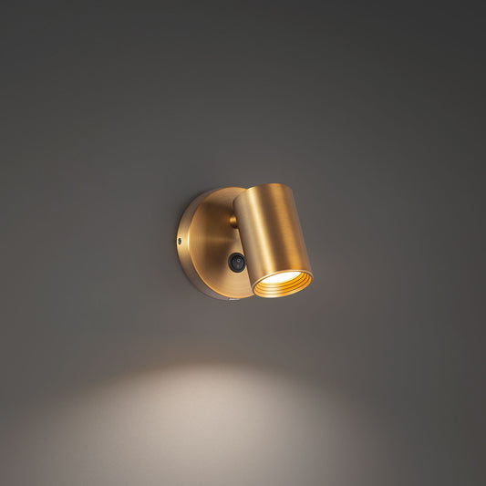 Kepler 5in. LED Swing Arm 3000K in Aged Brass