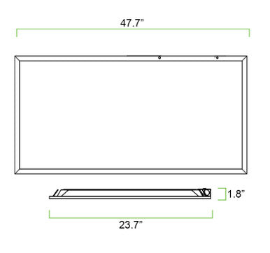 2x4 LED Flat Panel - Watt Selecetable 30W/40W/50W - 6250 Max Lumens - 35K/40K/50K Color Selectable - 120-347V - Dimmable