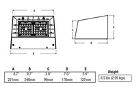 Beacon RWL1-48L-45-3K7-4W-UNV-DBS Ratio Wall 1 LED Wallpack, 5500 LM, 30K, 70 CRI, IES Type IV  120-277V Bronze Gloss Smooth