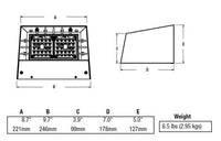 Beacon RWL1-48L-45-5K7-4W-UNV-DBS Ratio Wall 1 LED Wallpack, 5500 LM, 50K, 70 CRI, IES Type IV  120-277V Bronze Gloss Smooth