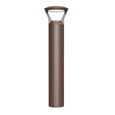 LED Bollard Lights - For Commercial Driveways and Parking Lots - Lens Free Cone Head - 24/19/14W - 3000 Max Lumens - Color Selectable 30K, 40K, 50K - Bronze Finish