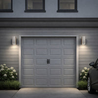LED Square Cylinder Sconce Wall Light - 40 Watt - 1920 Lumens - Color Selectable 30K/40K/50K - 120V - Brushed Nickel Finish - Dimmable Up/Down Light