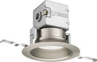 Lithonia OneUp is a quick and easy-to-install direct wire downlight that features a unique canless design. These efficient all-in-one LED fixtures are ENERGY STAR certified and rated for a 50, 000 - 4JBK SQ 40K 90CRI ORB M6