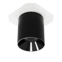 Zoron 5CCT Round Trimless Ceiling Mount Narrow Beam Black/Black - C4RL-NCS-BKBK