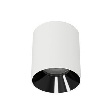 Zoron 5CCT Round Trimless Ceiling Mount Flood Beam White/Black - C4RL-FCS-WTBK