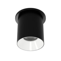 Zoron 5CCT Round Trimmed Ceiling Mount Flood Beam Black/White - C4RT-FCS-BKWT