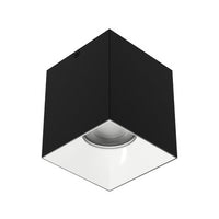 Zoron 5CCT Square Trimless Ceiling Mount Flood Beam Black/White - C4SL-FCS-BKWT