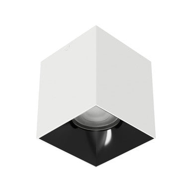 Zoron 5CCT Square Trimless Ceiling Mount Flood Beam White/Black - C4SL-FCS-WTBK
