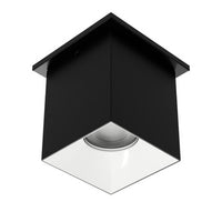 Zoron 5CCT Square Trimmed Ceiling Mount Narrow Beam Black/White - C4ST-NCS-BKWT