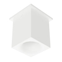 Zoron 5CCT Square Trimmed Ceiling Mount Flood Beam Arc Trim White - C4ST-FCS-PWT