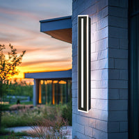 Decorative Center Lit LED Wall Sconce - 48in.X5-7/8in. - 36 Watt - Max Lumens 2108 - Color Temperature Selectable 30K/40K/50K - 120-277V - Black Finish