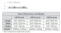Columbia Lighting CBT14-A-LSCS-EDD 1ft.x4ft. Troffer, 4400/3300/2750 Switchable LM, 3500/4000/50K Switchable CCT, 80 CRI, 0-10V 1% Dim to Off, 120-277V
