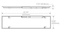 Columbia Lighting CBT14-A-LSCS-EDD-ELL14 1ft.x4ft. Troffer, 4400/3300/2750 Switchable LM, 3500/4000/50K Switchable CCT, 80 CRI, 0-10V 1% Dim to Off, 120-277V 10W EM