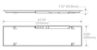 Columbia Lighting CBT14-A-LSCS-EDD-ELL14 1ft.x4ft. Troffer, 4400/3300/2750 Switchable LM, 3500/4000/50K Switchable CCT, 80 CRI, 0-10V 1% Dim to Off, 120-277V 10W EM