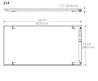 Columbia Lighting CBT24-LSCS-ELL10 2ft.x4ft. Troffer, 5500/4400/3300 Switchable LM, 3500/4000/50K Switchable CCT, EM