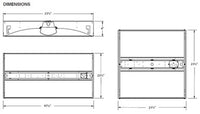 Columbia Lighting CCL22-3335 28.9W LED 2x2 Architectural Center-Lens Troffer, 3300 LM, 35K