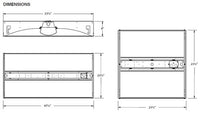 Columbia Lighting CCL22-3340 28.9W LED 2x2 Architectural Center-Lens Troffer, 3300 LM, 40K