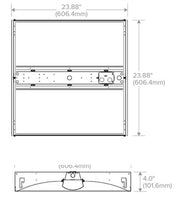 Columbia Lighting CCL22-LSCS 2ft.x2ft. LED Architectural Center-Lens Troffer, 4200/5200/6000 LM, 3500/4000/50K