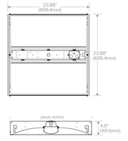 Columbia Lighting CCL22-LSCS 2ft.x2ft. LED Architectural Center-Lens Troffer, 4200/5200/6000 LM, 3500/4000/50K