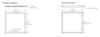 Columbia Lighting CFP22-3340-HE 2ft.x2ft. Edge-Lit Flat Panel, 3300 LM, 40K, 120-277V
