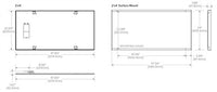 Columbia Lighting CFP24-4140-HE 40W 2ft.x4ft. LED Edge-Lit Flat Panel, 40K, 4123 LM, Matte White