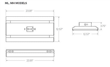 Columbia Lighting CHB2-40MH-FA-EDU 172W 2ft. LED High Bay, 40K, 0-10V 120-277V 21949 LM