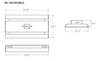 Columbia Lighting CHB2-40ML-FA-EDU 132W 2ft. LED High Bay, 40K, 0-10V 120-277V 17013 LM