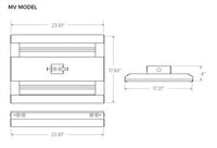 Columbia Lighting CHB2-40MV-FA-EDU 211W 2ft. LED High Bay, 40K, 0-10V 120-277V 27343 LM