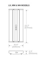 Columbia Lighting CLB2-40MH-W-EDU 2ft. LED High Bay, 40K, 0-10V 120-277V 24000 LM