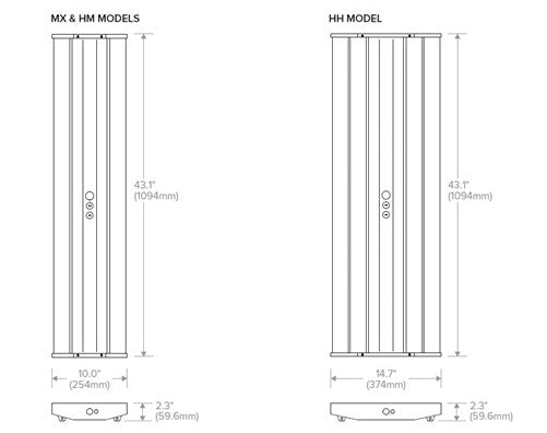 Columbia Lighting CLB4-50MX-W-EDU 4ft. LED High Bay, 50K, 36000 LM, Wide Disribution, 0-10V 120-277V