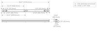 Columbia Lighting CSL4-A-LSCS 4ft. LED Striplight, 4400/4850/5300 Switchable LM, 3500/4000/50K Switchable CCT, 0-10V 120-347V