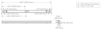 Columbia Lighting CSL4-A-LSCS 4ft. LED Striplight, 4400/4850/5300 Switchable LM, 3500/4000/50K Switchable CCT, 0-10V 120-347V