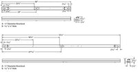 Columbia Lighting CSL8-8035 80.5W 8ft. Economical LED Striplight, 8460 LM, 35K, 0-10V 120-277V