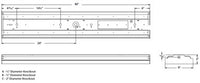 Columbia Lighting CWP4-4040 36.9W 4ft. LED Wrap Light, 4000 LM, 40K, 0-10V Dimming