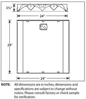 Columbia Lighting EPC22-214G-SH-EP115U-F5835 2ft.x2ft. EPC Full Distribution Luminaire, 2 Lamps, 14W T5, Grid Ceiling, Shield Profile, Static Air Function, Electronic T5, 1.15 Ballast Factor, Programmed Start (N/A T5HO, 1-Lamp), 120V-277V, 35K 85CRI