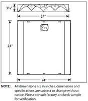 Columbia Lighting EPC22-214G-SH-EP115U-F5835 2ft.x2ft. EPC Full Distribution Luminaire, 2 Lamps, 14W T5, Grid Ceiling, Shield Profile, Static Air Function, Electronic T5, 1.15 Ballast Factor, Programmed Start (N/A T5HO, 1-Lamp), 120V-277V, 35K 85CRI