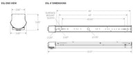 Columbia Lighting ESL4-40LW-FAW-EDU-ELL14-NXWOM Escalate Stairwell LED Light, 40K, 4000 LM, Acrylic Lens, Wide  0-10V  120-277V 10W EM, NX Networked Wireless Sensor