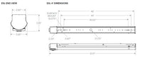 Columbia Lighting ESL4-40LW-FAW-EDU-ELL14-NXWOM Escalate Stairwell LED Light, 40K, 4000 LM, Acrylic Lens, Wide  0-10V  120-277V 10W EM, NX Networked Wireless Sensor