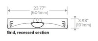 Columbia Lighting LCAT22-40MLG-EDU-ELL14 30W 2ft.x2ft. LED Contemporary Architectural Troffer, 40K, Medium Lumen, Grid Lay-in Ceiling, Static Air Function, 0-10V 120-2777V, with EM