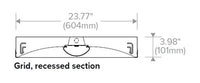 Columbia Lighting LCAT22-40MLG-EDU-ELL14 30W 2ft.x2ft. LED Contemporary Architectural Troffer, 40K, Medium Lumen, Grid Lay-in Ceiling, Static Air Function, 0-10V 120-2777V, with EM