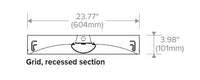 Columbia Lighting LCAT24-LSCS 2ft.x4ft. LED Architectural Troffer, CCT & Lumen Switchable