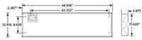 Columbia Lighting LEPC14-35HLSM-LL-EDU-RM 49W 1ft.x4ft. LEPC LED Full Distribution Luminaire, 35K, 5450 LM, Surface Mount, Low Lamp Image Shielding, 0-10V 120-277V Row Mount
