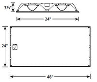 Columbia Lighting LEPC24-35LWG-LL-ESDU 29W 2ft.x4ft. LEPC LED Full Distribution Luminaire, 35K, 3625 LM, Grid Ceiling, Low Lamp Image Shielding, Fixed Output/Step 120-277V
