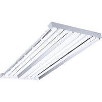 Columbia Lighting LHV4-454-GWU-4EPU-F5850 VersaBay Fluorescent High Bay, 4 Lamps, 54W T5HO, White Reflector, Programmed Start, 120-277V 85 CRI, 50K Lamp Installed