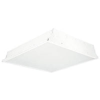 Columbia Lighting LJT22-40HLG-FSA12-EU 43W 2ft.X2ft. LED Troffer with Adv Solid State Technology, 40K, High Lumen, Grid Ceiling, White Flush Steel Door, Pattern 12 Acrylic Fixed Output