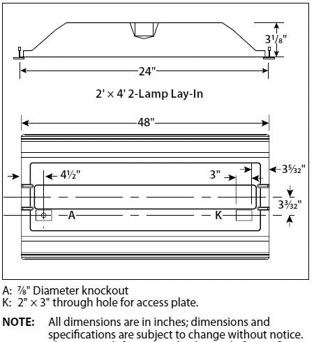 Columbia Lighting LJT24-40MLG-FSA12-EU 45W 2ft.X4ft. LED Troffer with Adv Solid State Technology, 40K, Medium Lumen, Grid Ceiling, White Flush Steel Door, Pattern 12 Acrylic Fixed Output