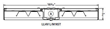 Columbia Lighting LLHV4-35L-NST-EDU-F3C10-OS1A 98W 4ft. VersaBay High Bay LED, 35K, Narrow Distribution Reflector, (No Uplight), 0-10V 120-277V 3-Conductor Cord 10ft., Factory Installed Occupancy/Daylight Sensor, 1-Relay, Aisle Lens