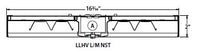 Columbia Lighting LLHV4-40M-NST-EDU 144W 4ft. VersaBay High Bay LED, 40K, Narrow Distribution Reflector, (No Uplight), 0-10V 120-277V