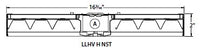 Columbia Lighting LLHV4-50H-NST-EDU 217W 4ft. VersaBay High Bay LED, 50K, Narrow Distribution Reflector, (No Uplight), 0-10V 120-277V